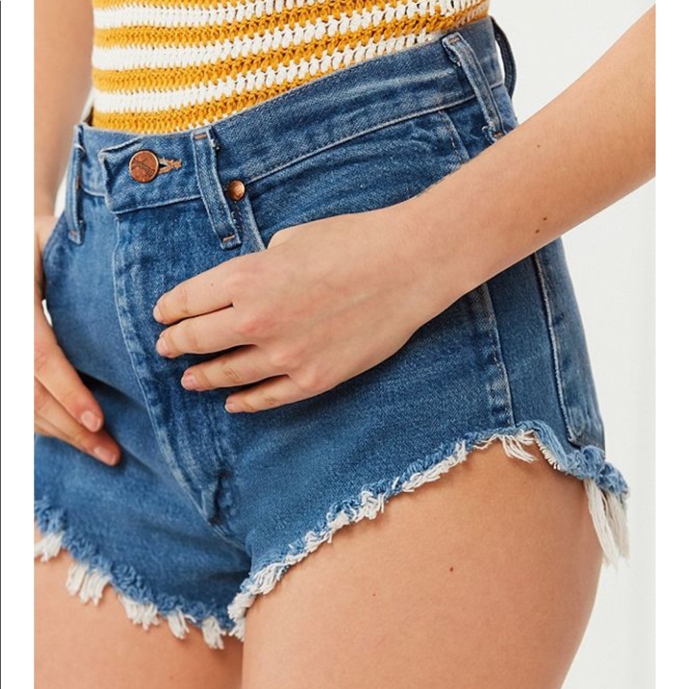 BDG Super High-Rise Cheeky Cut-off Denim Shorts.